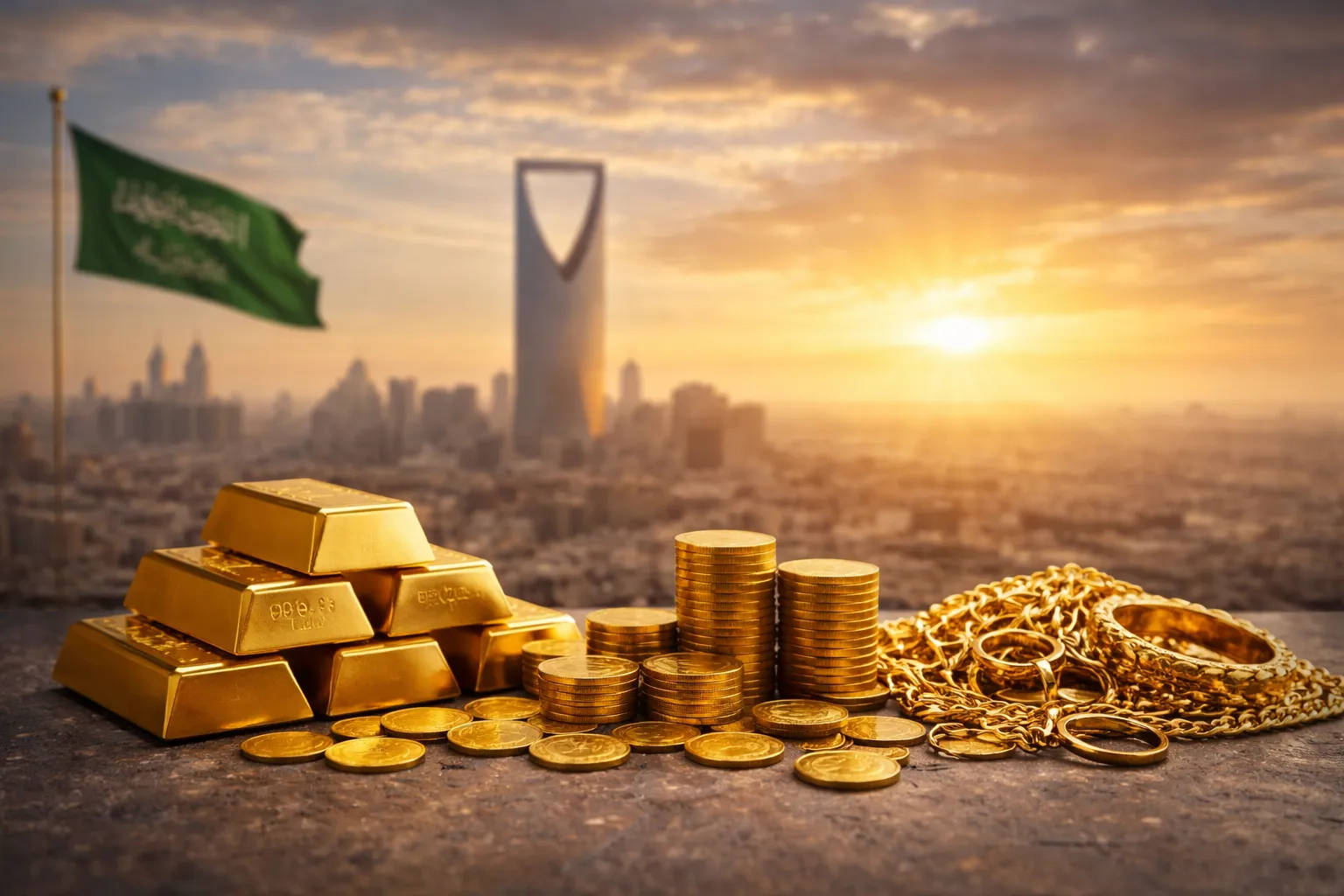 استقرار أسعار الذهب في السعودية مع افتتاح تعاملات الثلاثاء 24 مارس 2026	